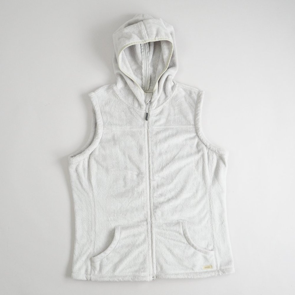 Calvin Klein Performance Fuzzy Fleece Sleeveless Hoodie Womens Size L